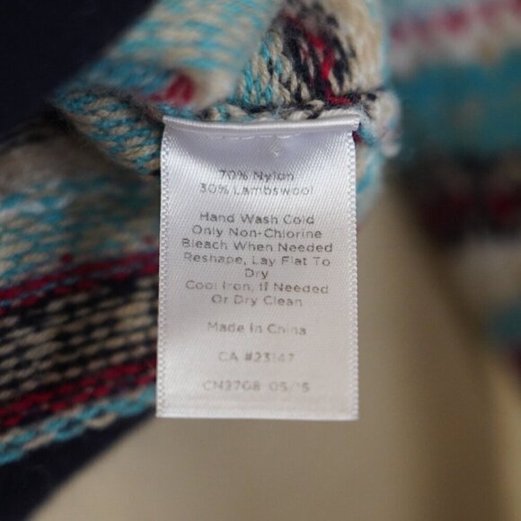 Talbots Nordic Faire Isle Sweater Cardigan 1X Petite Lambswool Colorful Crewneck - Picture 6 of 6